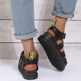 Casual Patchwork Round Comfortable Out Door Shoes(3 Colors)