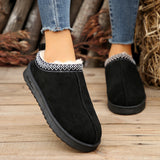 Casual Living Patchwork Round Keep Warm Comfortable Shoes