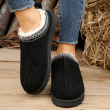 Casual Living Patchwork Round Keep Warm Comfortable Shoes