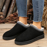 Casual Living Patchwork Round Keep Warm Comfortable Shoes