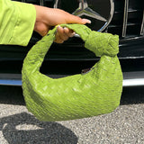 Casual Solid Weave Bags