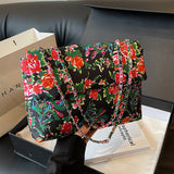 Bohemian Vintage Floral Contrast Bags(4 Colors)