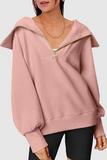 Casual Street Zipper Turndown Collar Hoodies(6 Colors)