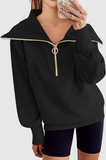 Casual Street Zipper Turndown Collar Hoodies(6 Colors)