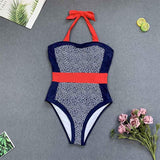 Florcoo Lacing One-Piece Swimwear