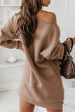 Casual Solid Color O Neck A Line Dresses(4 Colors)