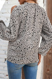 Sweet Print Patchwork O Neck Tops