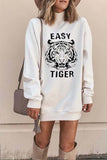 Florcoo Tiger Printed White Mini Dress (2 Colors)