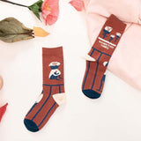 Florcoo Illustration Pattern Socks