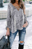 Leopard Print Long Sleeve Top